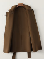 Manteau en laine double face pour femmes, style court, haut de gamme 24-1616-02