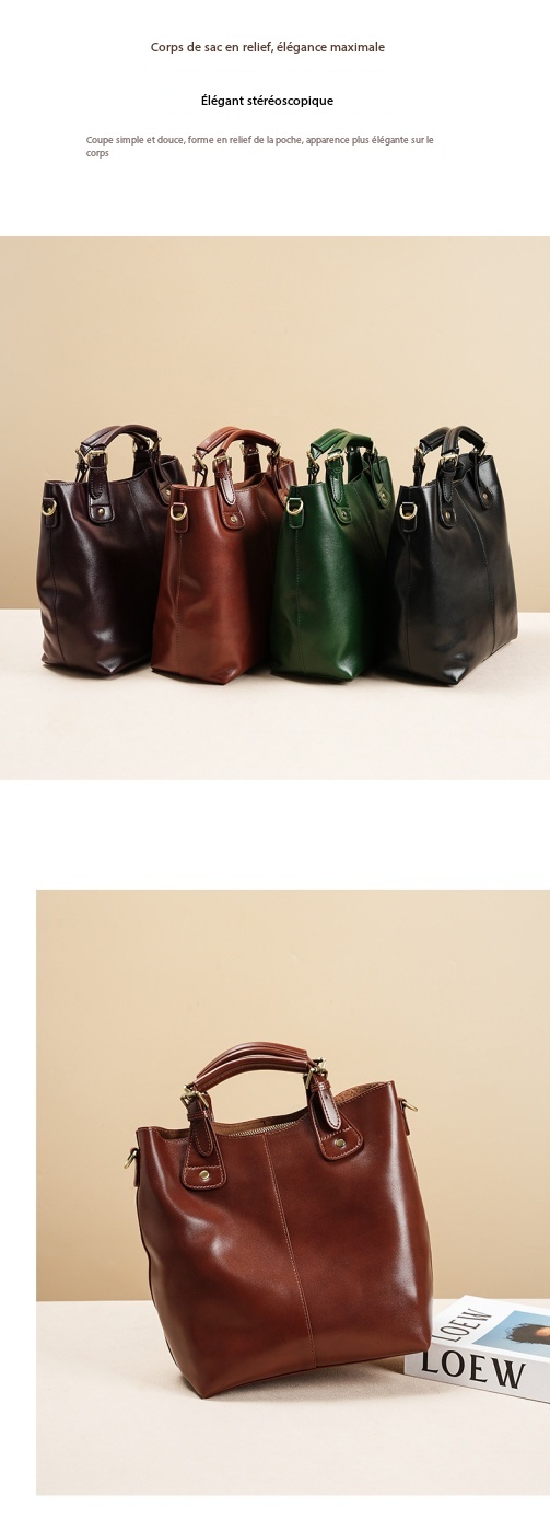 Sac bandoulière en cuir véritable, grande capacité PY0216 Demo 0013