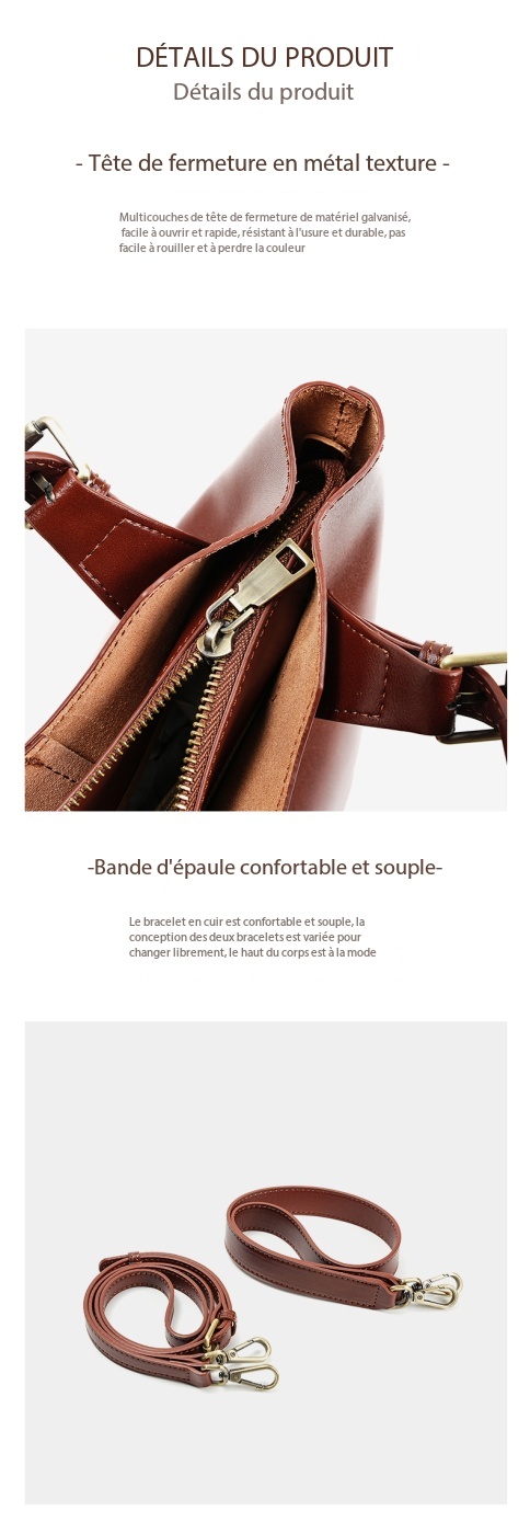 Sac bandoulière en cuir véritable, grande capacité PY0216 Demo 0014