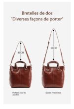 Sac bandoulière en cuir véritable, grande capacité PY0216 Demo 006