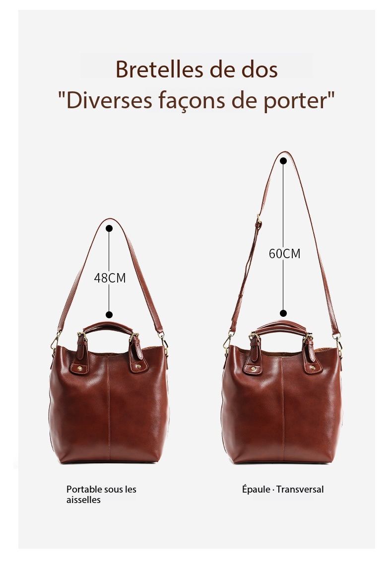 Sac bandoulière en cuir véritable, grande capacité PY0216 Demo 006