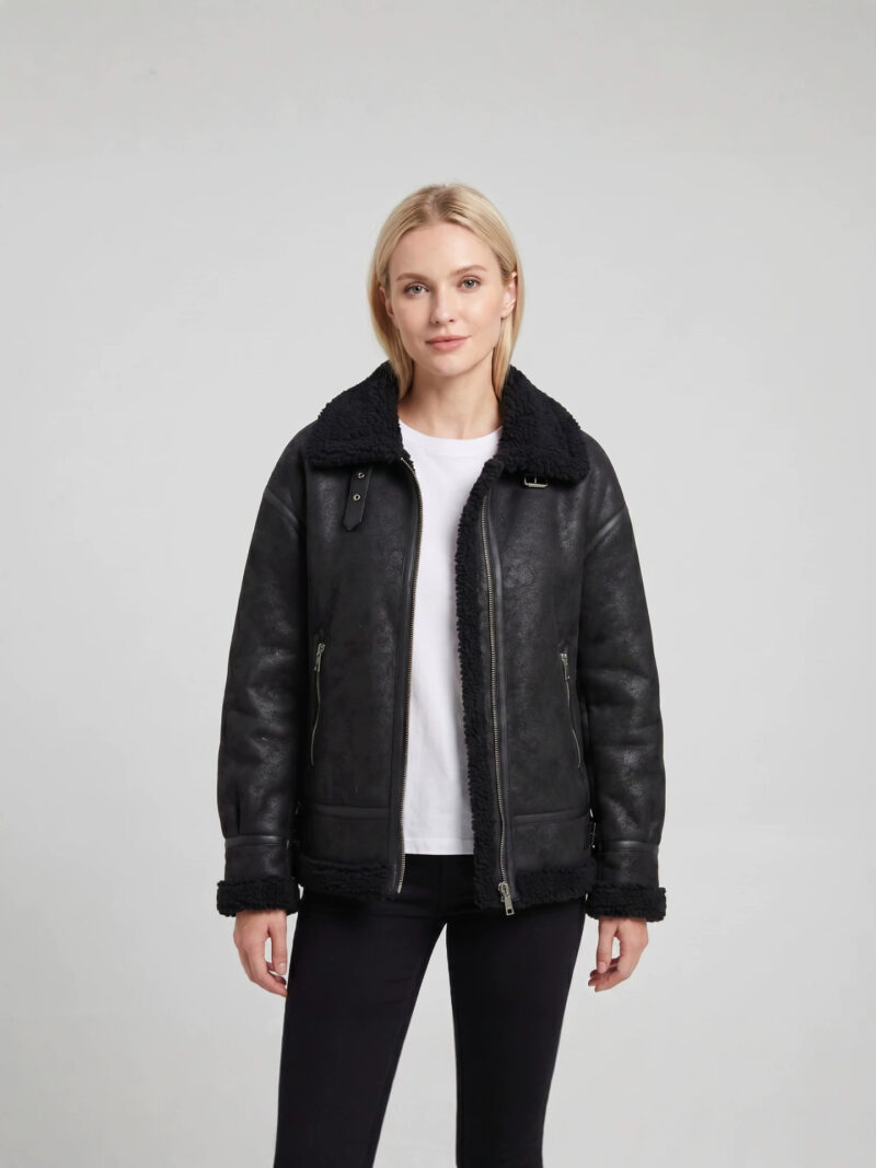 Veste en cachemire femmes, à double étage à revers, JH04-02