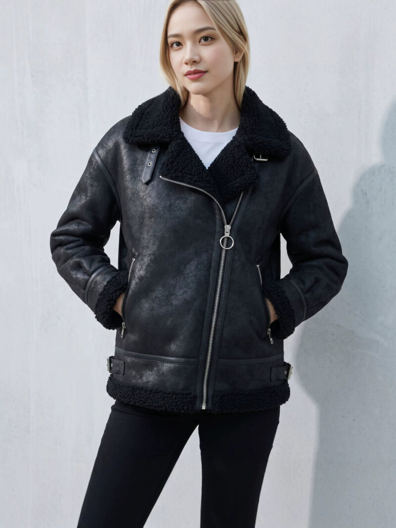 Veste en cachemire femmes, à double étage à revers, JH04-03