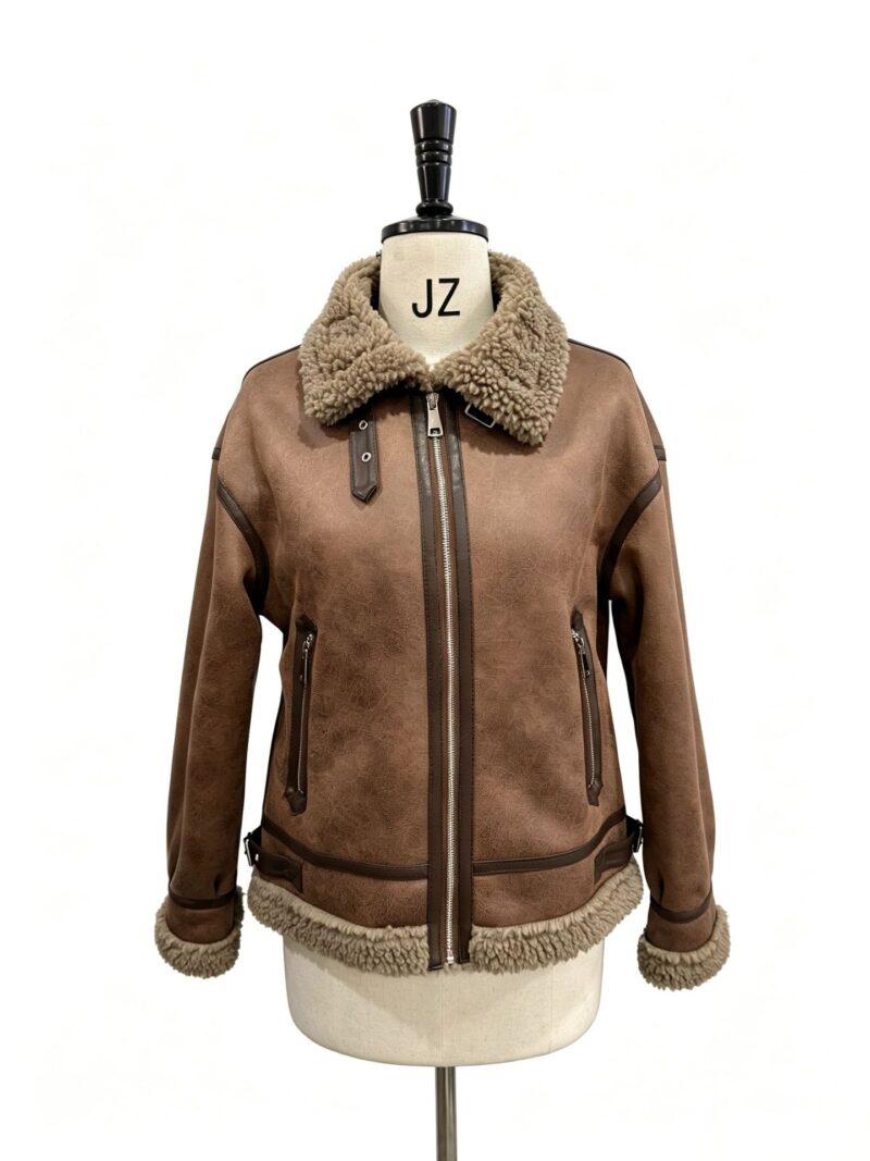 Veste en cachemire femmes, à double étage à revers, JH04-06