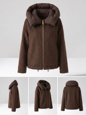 Veste en laine femme, col détachable. Veste vintage 85225 dEMO 03