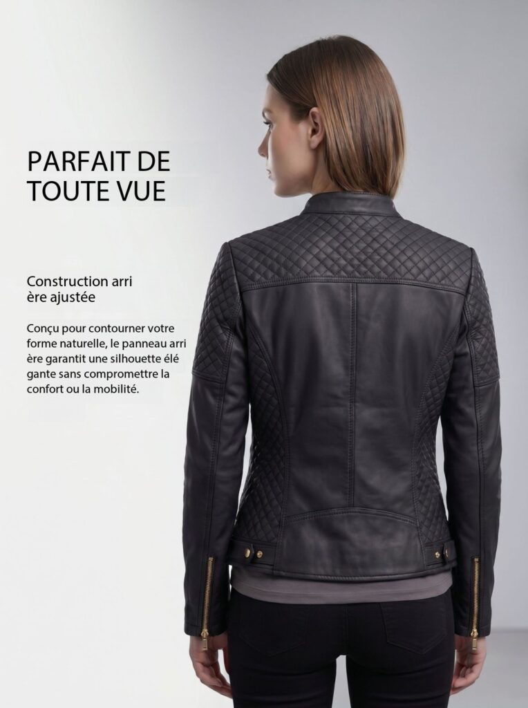 Vestes en cuir végan femme avec cols montants 209 Demo 07