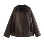 Women's leather jacket with fur lining 5.12.12-02