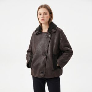 Women's leather jacket with fur lining 5.12.12