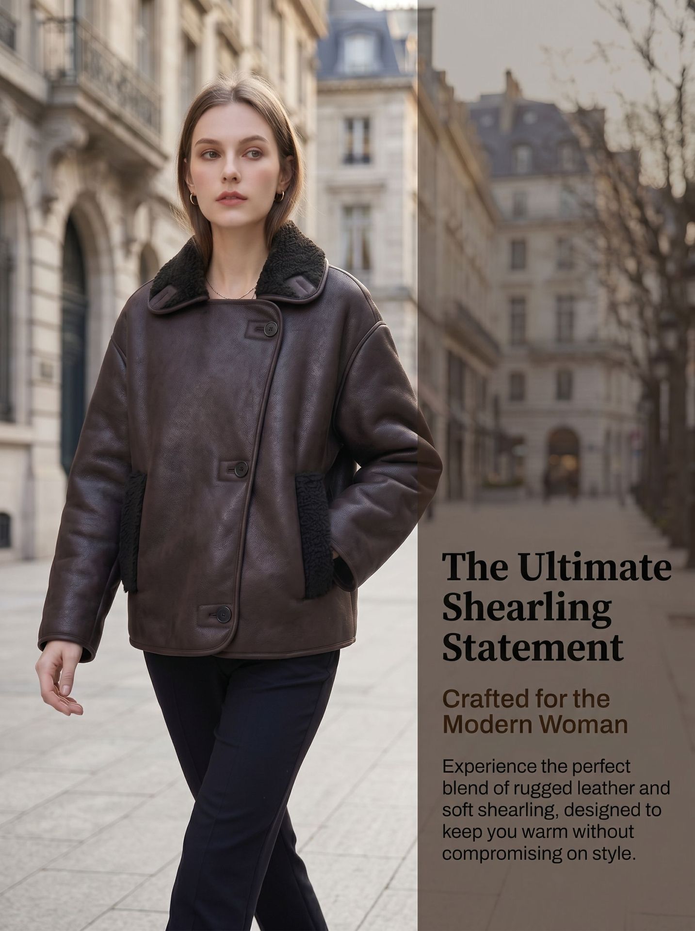Women's leather jacket with fur lining 5.12.12 Demo 01