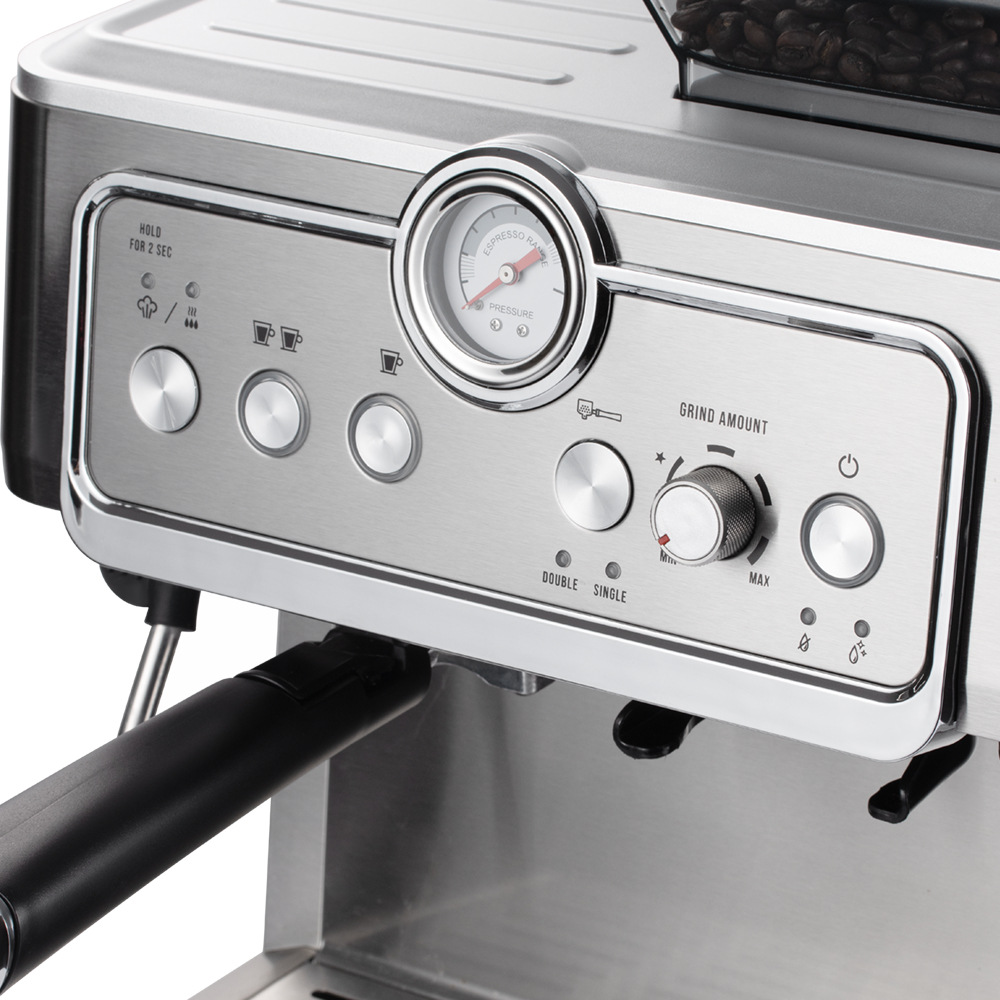 Espresso coffee machine with dial, built-in grinder 20230 Demo 010