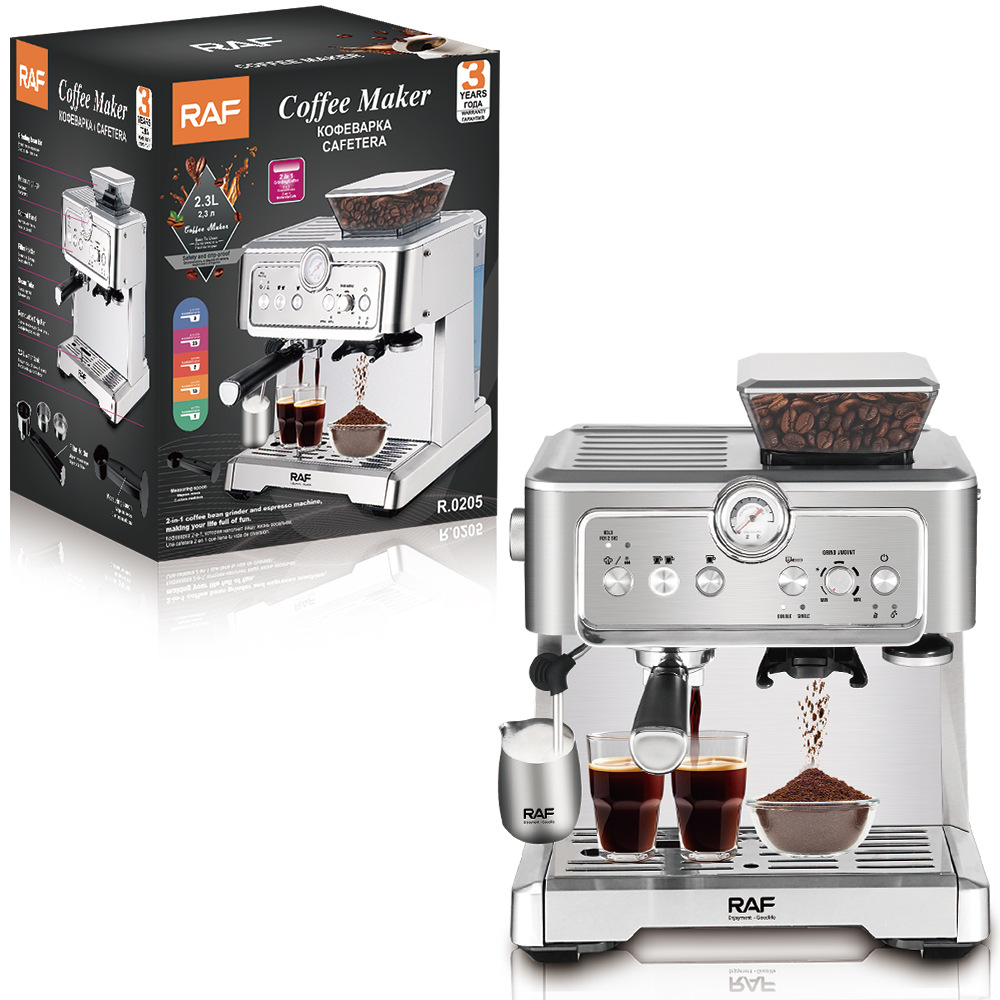 Espresso coffee machine with dial, built-in grinder 20230 Demo 02