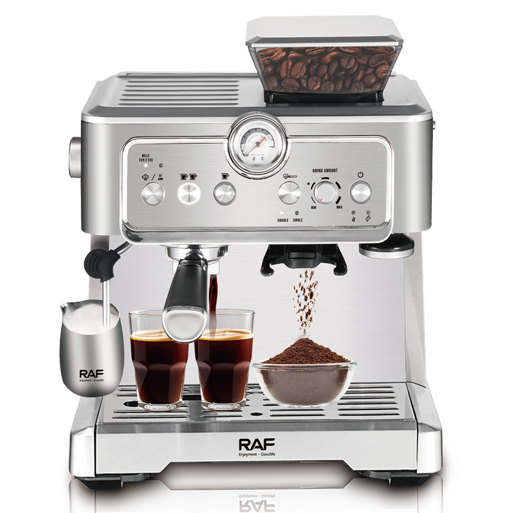 Espresso coffee machine with dial, built-in grinder 20230 Demo 04