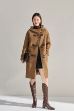 Manteau en laine réversible à motif écossais 15916 Demo 05