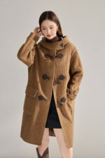 Manteau en laine réversible à motif écossais 15916 Demo 09