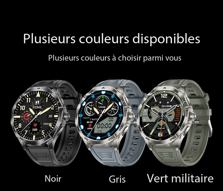 Montre connectée appels Bluetooth, podomètre DA03 dEMO 0011