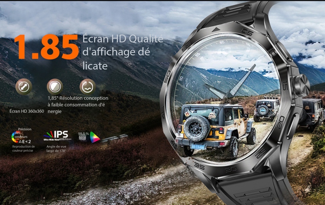 Montre connectée appels Bluetooth, podomètre DA03 dEMO 003