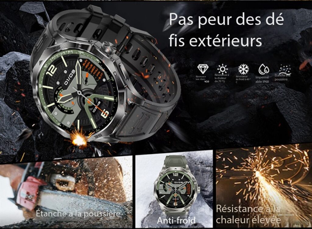Montre connectée appels Bluetooth, podomètre DA03 dEMO 004