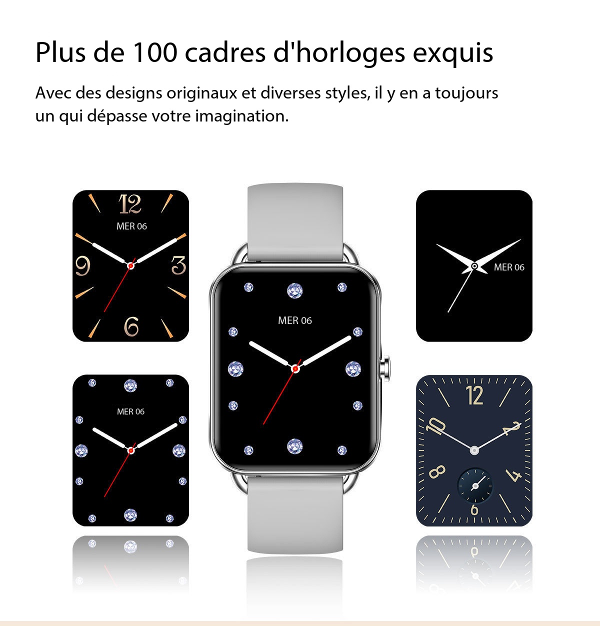 Montre connectée femme appels, écran tactile Da02 Demo 009