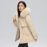 Parka femme, avec fourrure d’hiver doublée polaire 873-qs-06