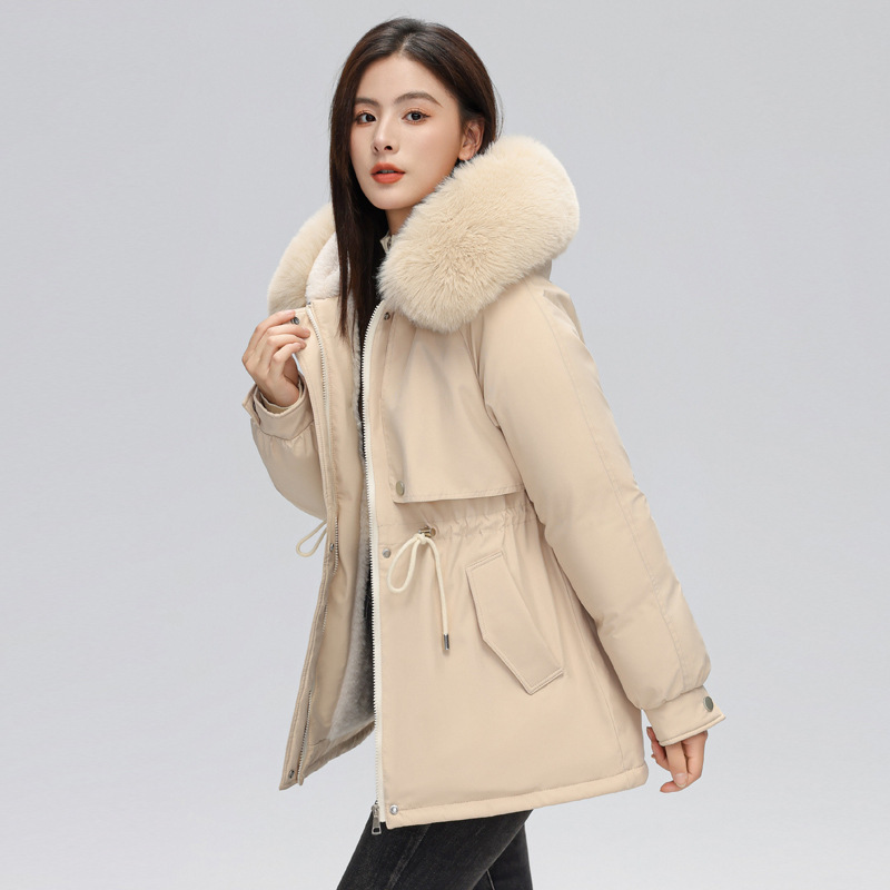 Parka femme, avec fourrure d’hiver doublée polaire 873-qs-06