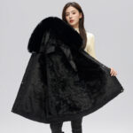 Parka femme, avec fourrure d’hiver doublée polaire 873-qs-07