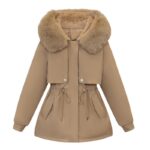 Parka femme, avec fourrure d’hiver doublée polaire 873-qs-08