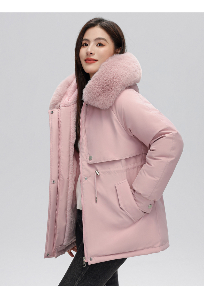 Parka femme, avec fourrure d’hiver doublée polaire 873-qs Demo 010