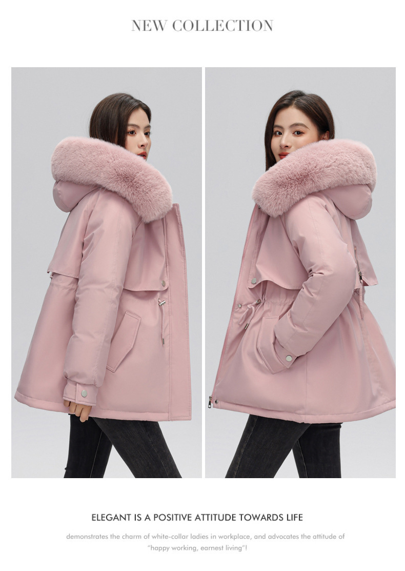 Parka femme, avec fourrure d’hiver doublée polaire 873-qs Demo 012