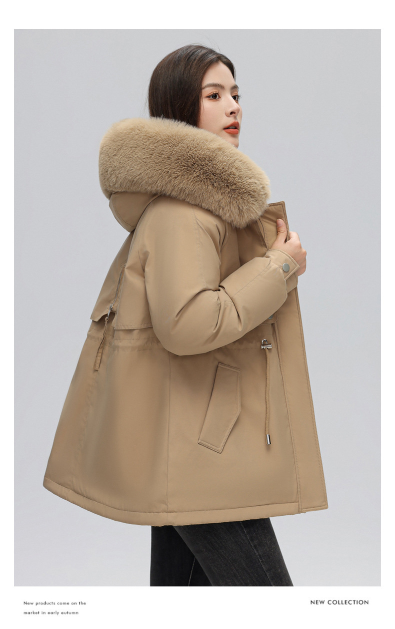 Parka femme, avec fourrure d’hiver doublée polaire 873-qs Demo 016