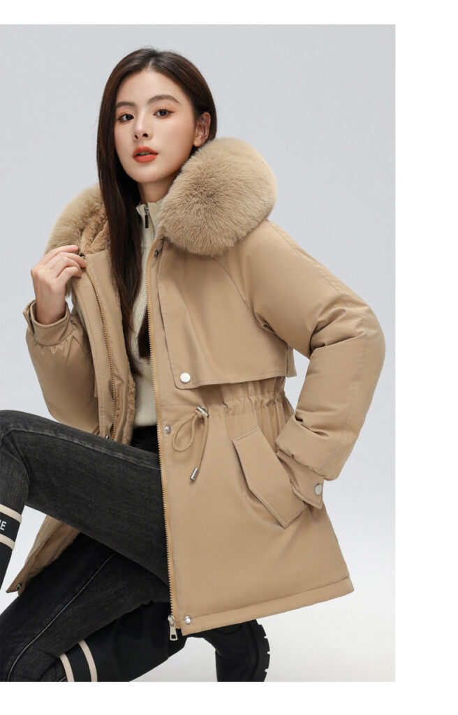 Parka femme, avec fourrure d’hiver doublée polaire 873-qs Demo 018