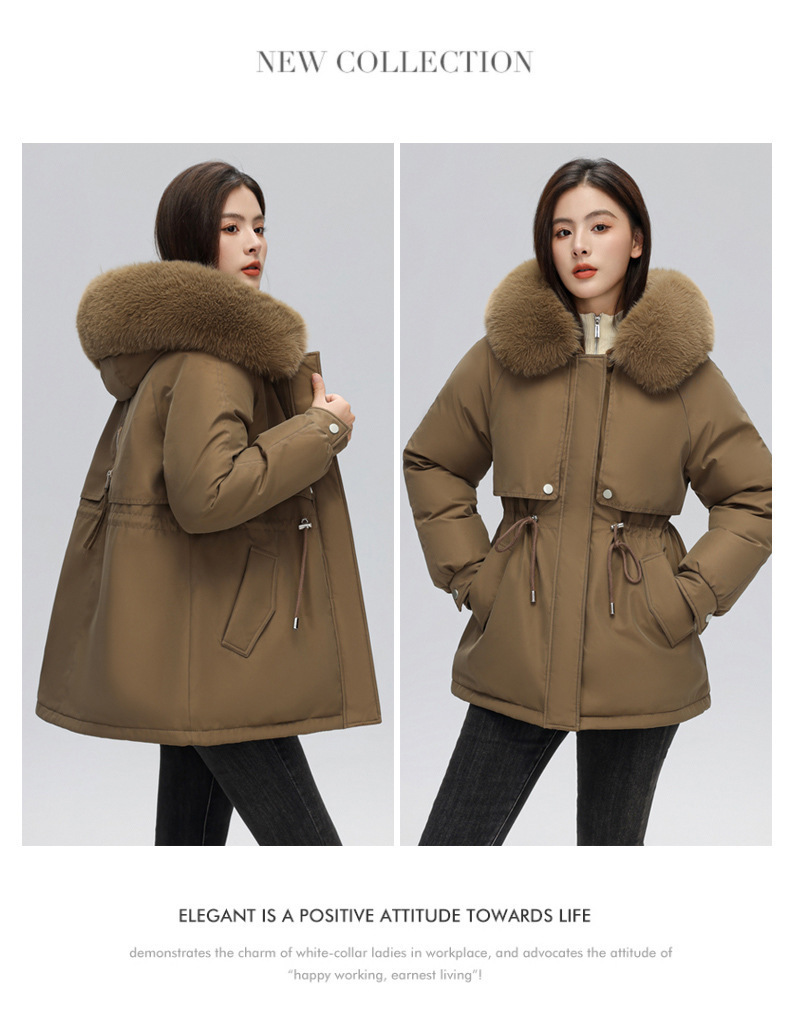 Parka femme, avec fourrure d’hiver doublée polaire 873-qs Demo 02