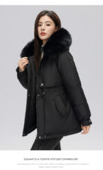 Parka femme, avec fourrure d’hiver doublée polaire 873-qs Demo 020
