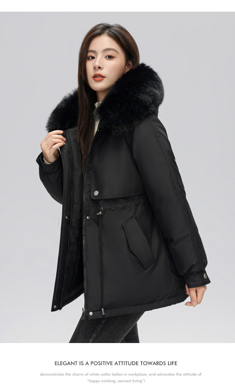Parka femme, avec fourrure d’hiver doublée polaire 873-qs Demo 020
