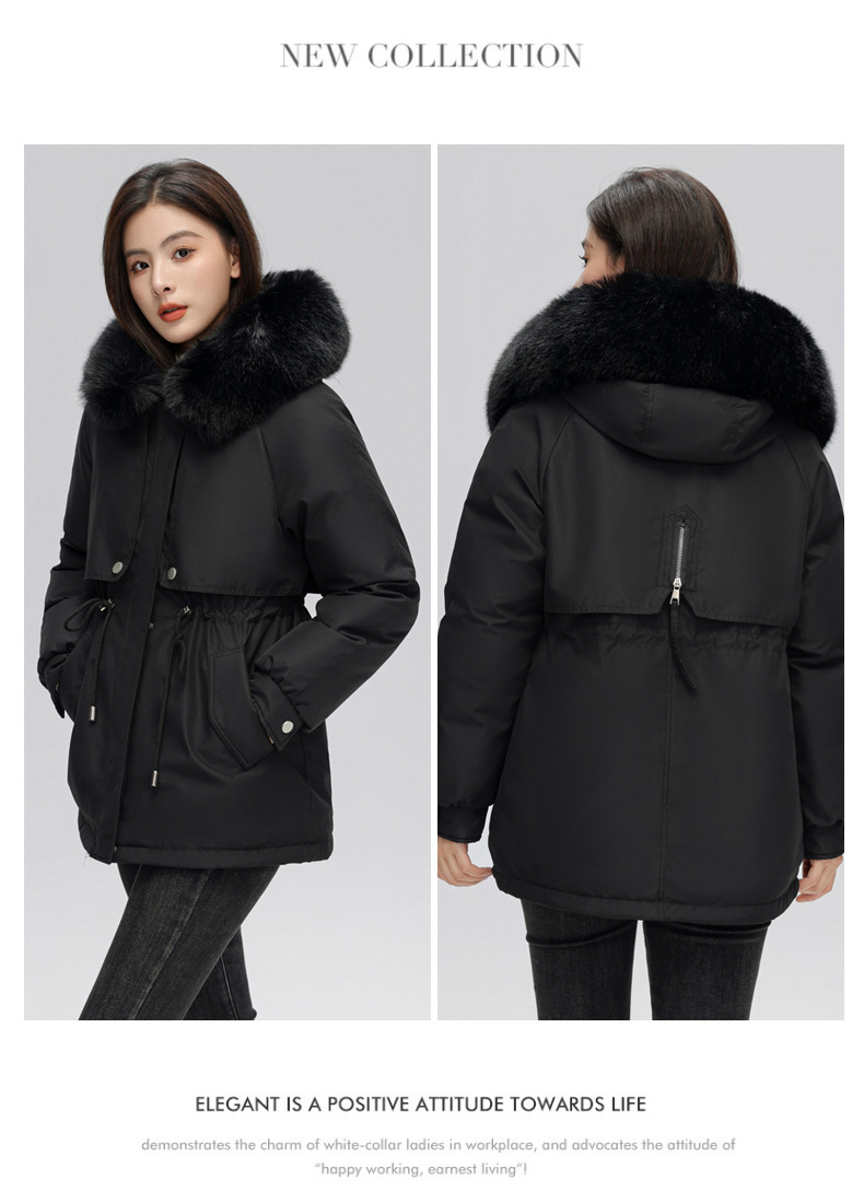 Parka femme, avec fourrure d’hiver doublée polaire 873-qs Demo 022