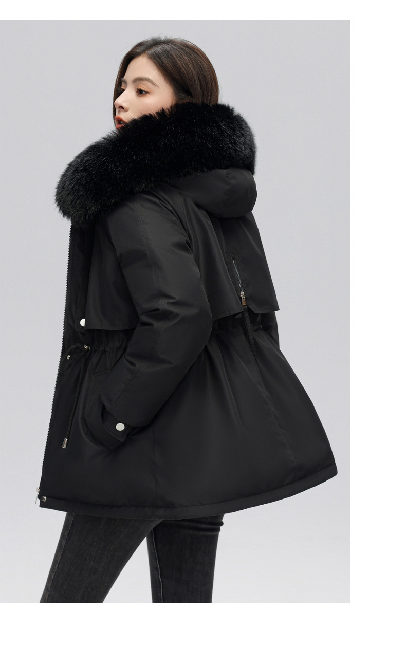 Parka femme, avec fourrure d’hiver doublée polaire 873-qs Demo 023