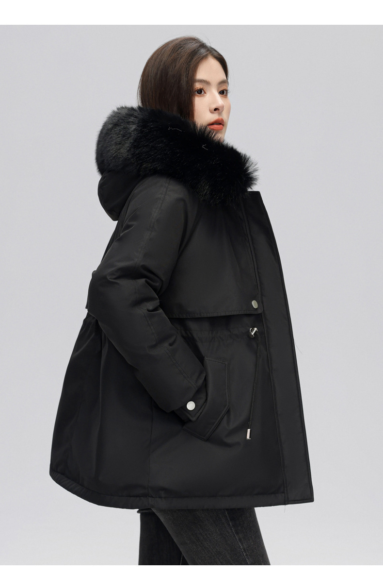 Parka femme, avec fourrure d’hiver doublée polaire 873-qs Demo 024