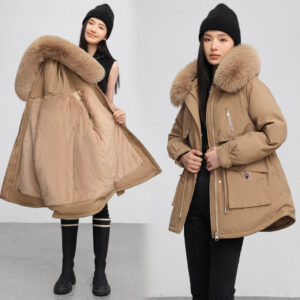Parka femme, doublé polaire et rembourré pour hiver 890QS-01