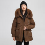 Parka femme, doublé polaire et rembourré pour hiver 890QS-02