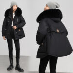 Parka femme, doublé polaire et rembourré pour hiver 890QS-05