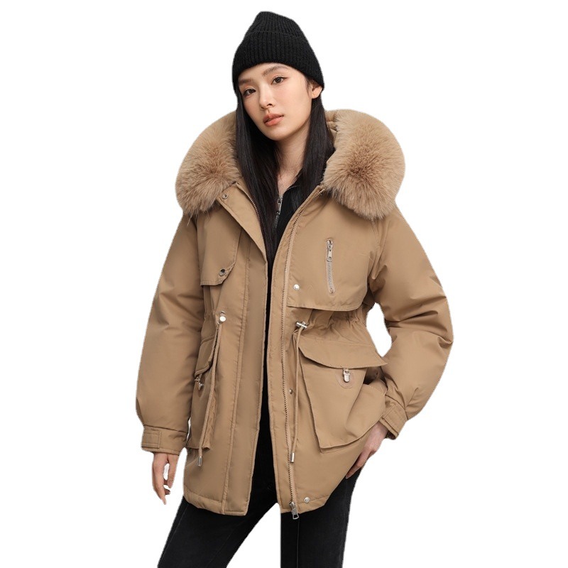 Parka femme, doublé polaire et rembourré pour hiver 890QS-08