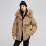 Parka femme, doublé polaire et rembourré pour hiver 890QS