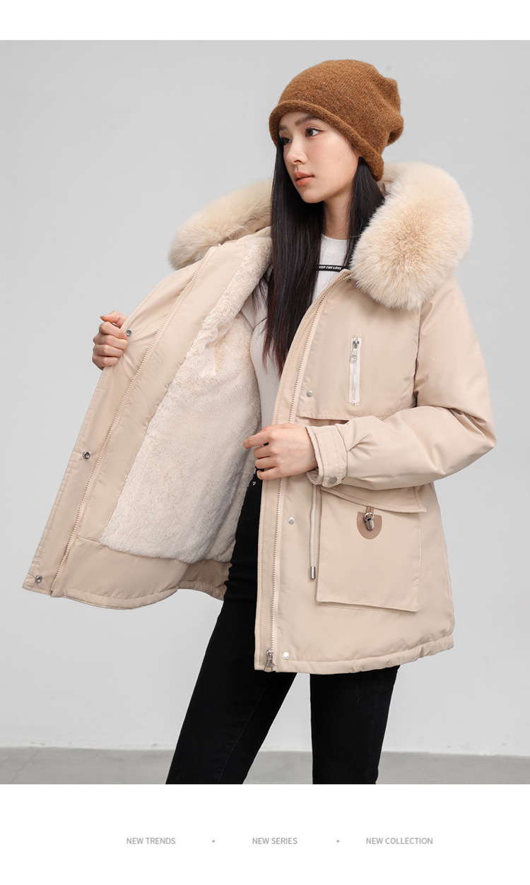 Parka femme, doublé polaire et rembourré pour hiver 890QS Demo 010
