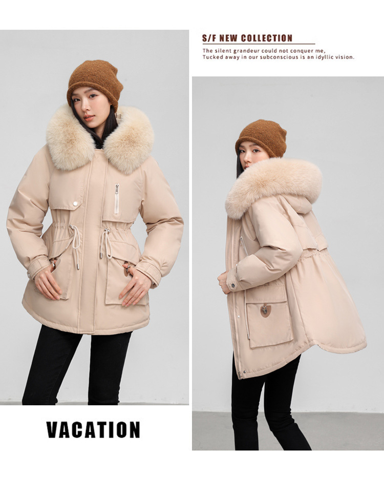 Parka femme, doublé polaire et rembourré pour hiver 890QS Demo 012