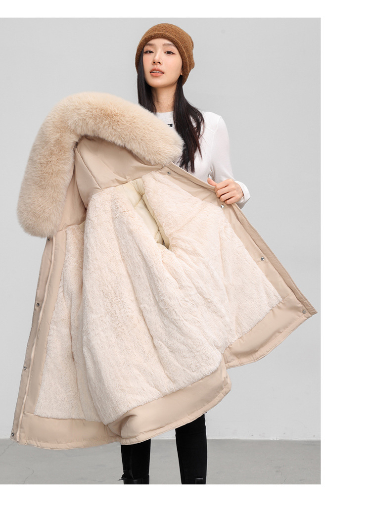 Parka femme, doublé polaire et rembourré pour hiver 890QS Demo 013