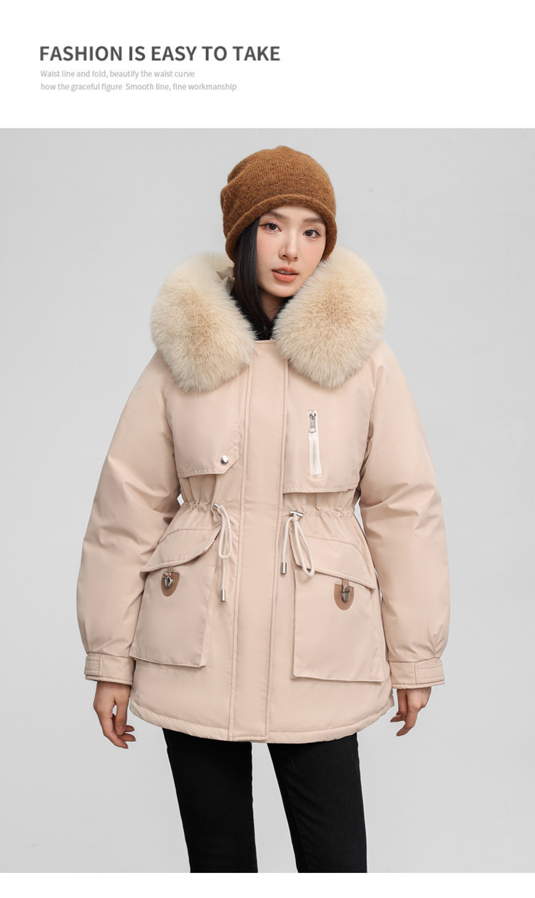 Parka femme, doublé polaire et rembourré pour hiver 890QS Demo 014