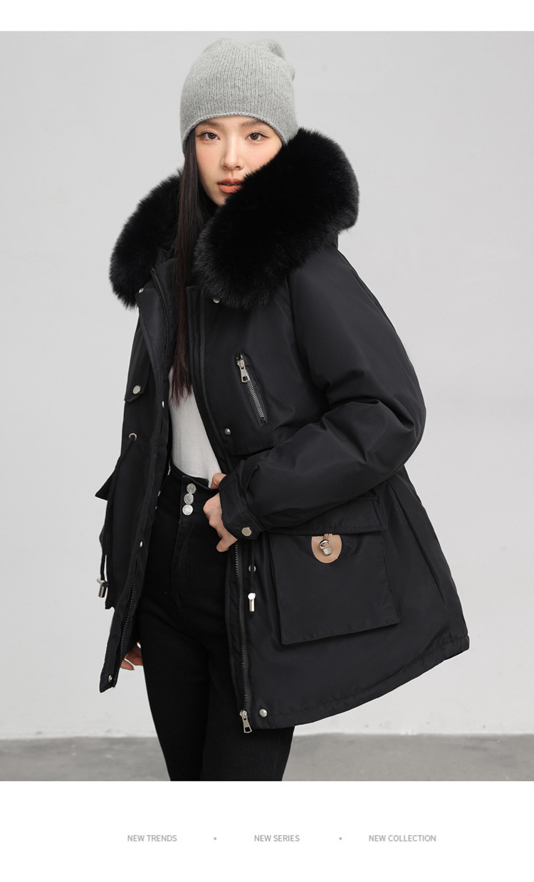 Parka femme, doublé polaire et rembourré pour hiver 890QS Demo 015