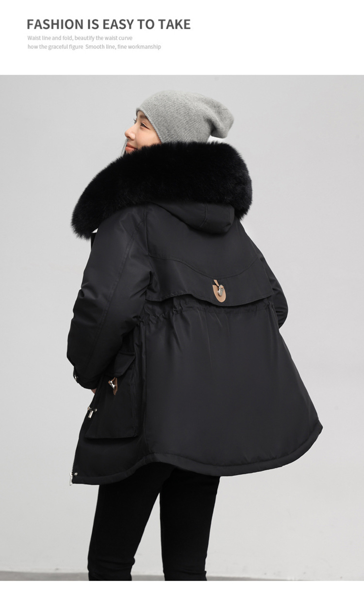 Parka femme, doublé polaire et rembourré pour hiver 890QS Demo 019