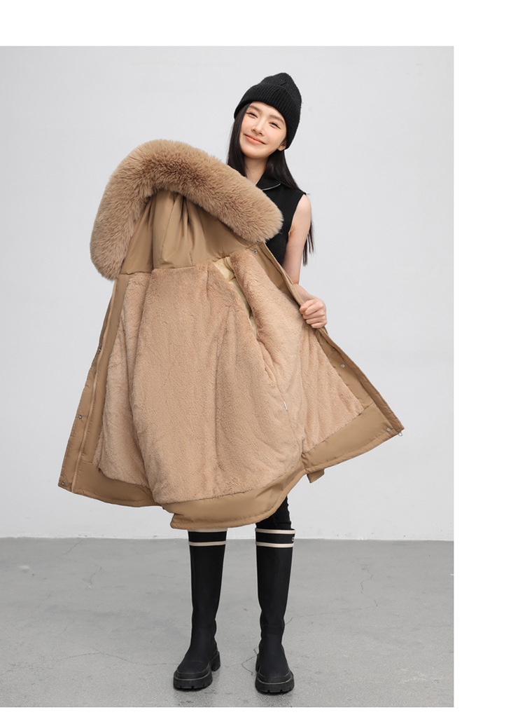 Parka femme, doublé polaire et rembourré pour hiver 890QS Demo 03