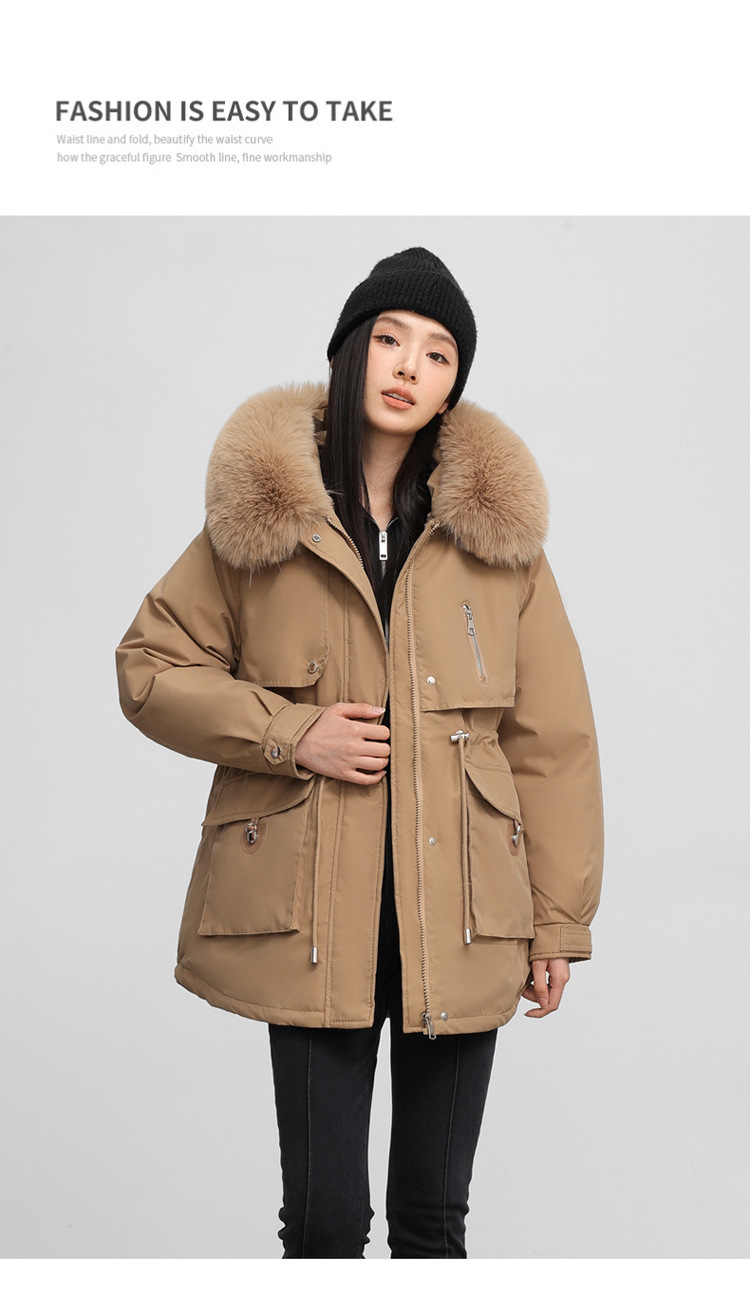 Parka femme, doublé polaire et rembourré pour hiver 890QS Demo 04
