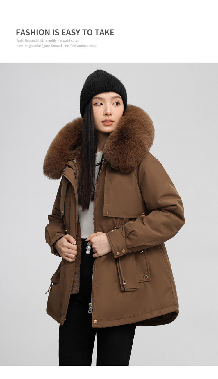Parka femme, doublé polaire et rembourré pour hiver 890QS Demo 09